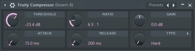 FL Studio Fruity Compressor