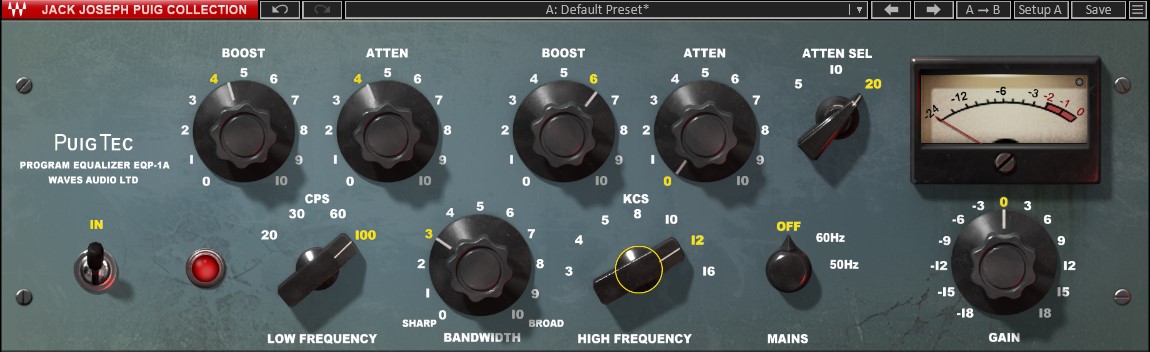 Waves Puigtec Tube Equalizer Plugin